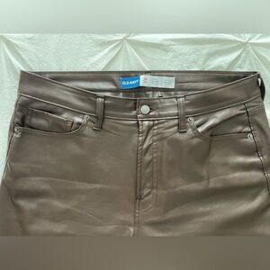 Old Navy High-waisted OG loose faux-leather pants